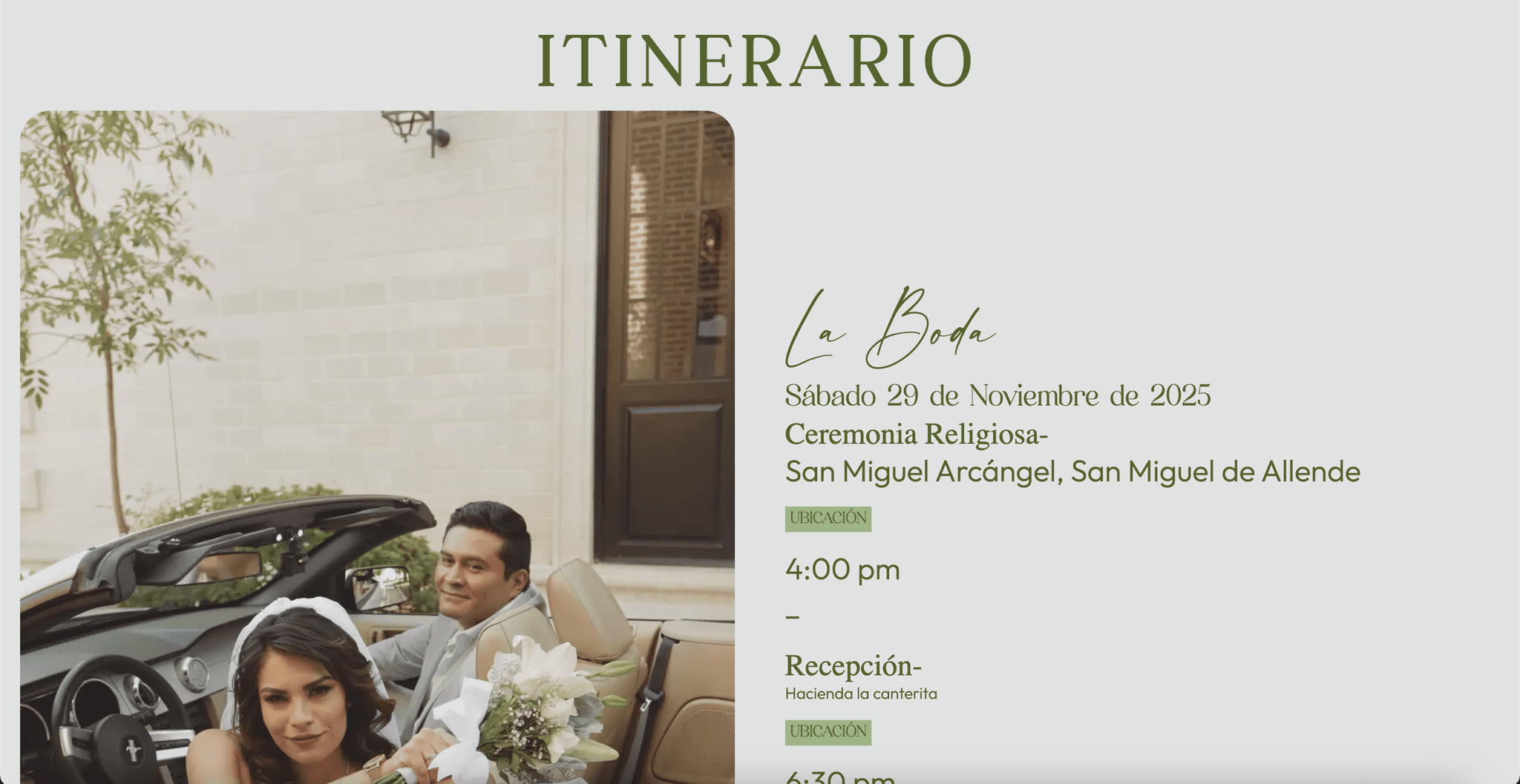 Página de Aterrizaje Boda