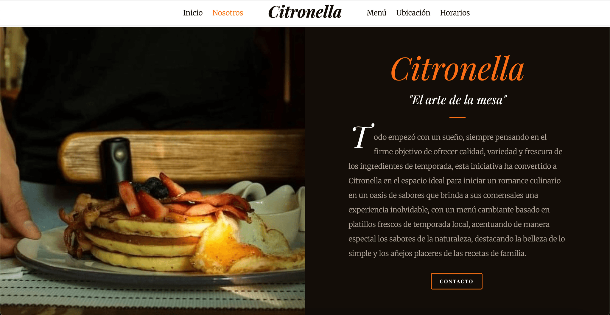 Desarrollo Web Restaurant